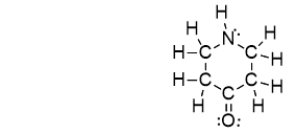 Which of the bonds in the following molecule are polar covalent?   A)  C-H only B)  C-N only C)  C=O only D)  C-N and C=O E)  C-N, C=O, and N-H