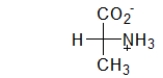 Is this amino acid L- or D-, and how can you tell?   A)  L-, because all amino acids are L B)  D-, because all amino acids are D C)  D-, because the amine is on the right D)  D-, because the amine is on the left E)  L-, because the amine is on the left