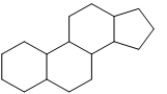 <strong>Which molecule represents the steroid nucleus?</strong> A) B) C) D) E)