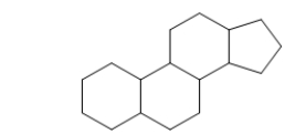 Which statement below BEST describes the following structure?   A)  This is the structure of an anabolic steroid. B)  This is the structure of testosterone. C)  This is the structures of the backbone of all steroids. D)  This is the structure of the backbone of all lipids. E)  This is cholesterol.
