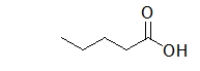 What is the name of the following molecule?   A)  butanoic acid B)  1-hydroxypentanal C)  1-hydroxypentanone D)  pentanoic acid E)  5-pentanoic acid