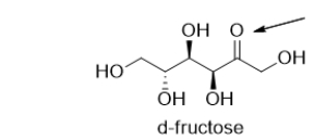 D-Fructose is a simple sugar.What is the functional group indicated by the arrow?   A)  ketone B)  carboxylic acid C)  alcohol D)  aldehyde E)  polyol