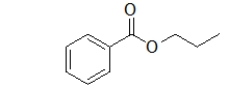 What is the name of this ester?   A)  benzyl propanoate B)  phenol propanoate C)  propyl benzoate D)  propyl phenoate E)  benzene propyl ester