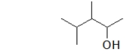 What is the IUPAC name of the following molecule?   A)  1,2,3,3-tetramethyl-1-propanol B)  1,2,3-trimethyl-1-butanol C)  2,3,4-trimethyl-1-butanol D)  3,4-dimethyl-2-pentanol E)  2,3-dimethyl-2-penanol