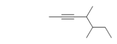 What is the name of the following branched-chain hydrocarbon?   A)  1,2,3-trimethyl-4-hexyne B)  4,5-dimethyl-2-heptyne C)  3,4-dimethyl-5-heptyne D)  5-ethyl-4-methyl-2-hexyne E)  2-propynyl-3-methylpentane