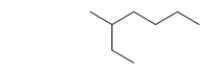 What is the parent chain name of the hydrocarbon below?   A)  butane B)  hexane C)  methane D)  ethane E)  heptane