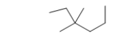 What is the IUPAC name of the following branched-chain hydrocarbon?   A)  trans-2-ethyl-2-propylpropane B)  3,3-dimethylhexane C)  3-ethyl-3,3-dimethylpropane D)  2-ethyl-2-methylpentane E)  2-propyl-2-methylbutane