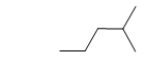 Which condensed structure BEST represents the skeletal line structure below?   A)    B)    C)    D)    ​ E)   