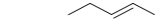What is the name of the following hydrocarbon?   A)  trans-3-pentane B)  trans-3-pentene C)  cis-3-pentane D)  trans-2-pentene E)  cis-2-pentene