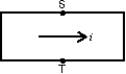 The current is from left to right in the conductor shown.The magnetic field is into the page and point S is at a higher potential than point T.The charge carriers are:   A) positive B) negative C) neutral D) absent E) moving near the speed of light