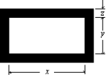  The figure shows a rectangular brass plate at 0 \degree C in which there is cut a rectangular hole of dimensions indicated.If the temperature of the plate is raised to 150 \degree C:   A) x will increase and y will decrease B) both x and y will decrease C) x will decrease and y will increase D) both x and y will increase E) the changes in x and y depend on the dimension z 