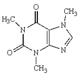 Caffeine is a (an)  <sub> </sub>    A)  indole. B)  porphyrin. C)  purine. D)  pyrimidine. E)  imidazole.