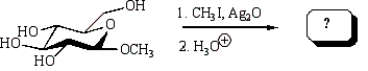 The product of the following reaction sequence is:   A)    B)    C)    D)    E)   