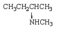 Which compound has five singlets in its proton-decoupled <sup>13</sup>C NMR spectrum and two quartets, one triplet, one doublet, and one singlet in its proton-coupled <sup>13</sup>C NMR spectrum? A)    B)    C)    D)    E)   