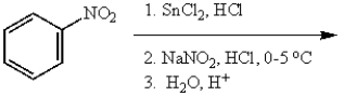 What is the final product for the following sequence of reactions?     A)    B)    C)    D)    E)   