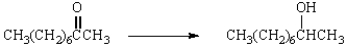 Which reagents would you use to accomplish the following conversion?   A)  NaBH<sub>4</sub>, H<sub>2</sub>O B)  LiAlH<sub>4</sub>, ether; then H<sub>3</sub>O<sup>+</sup> C)  H<sub>2</sub>, Pt D)  all of these E)  none of these