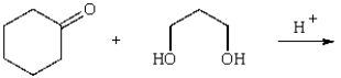 The organic product of the reaction   is: A)    B)    C)    D)    E)   