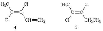 Of the following structures, how many are classified  E ?     A)  1 B)  2 C)  3 D)  4 E)  5