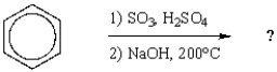 What is the name of the major product from the following sequence of reactions?   A)  aniline B)  anisole C)  benzoic acid D)  phenol E)  toluene