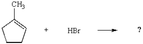 What would be the major product of the following reaction?     A)  I B)  II C)  III D)  IV E)  V