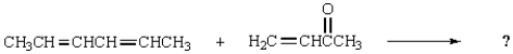 The Diels-Alder reaction is very important in the synthesis of six-membered rings.What six-membered ring is produced with the following reaction?   A)    B)    C)    D)    E)   