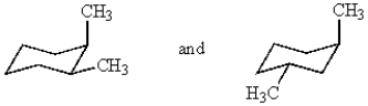 The compounds represented by the structures below are:   A)  constitutional isomers. B)  identical. C)  cis-trans isomers. D)  conformers. E)  different compounds (not isomers) ..