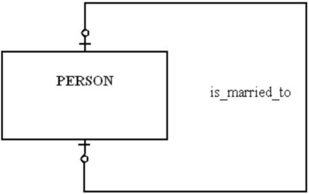 In the figure shown below, which of the following is true?   A)  A person can marry at most one person. B)  A person has to be married. C)  A person can marry more than one person, but that person can only be married to one person. D)  A person can marry more than one person.