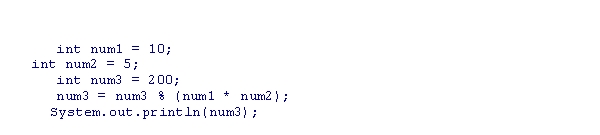 What is the output of the following code snippet?    A) 0 B) 4 C) 10 D) 250
