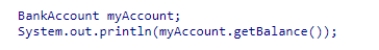 Assuming the following code is the body of the main method, what output is generated?    A) The code fragment does not compile because the local variable is not initialized. B) 0.0 C) The code fragment has a syntax error and does not compile. D) 1000.0
