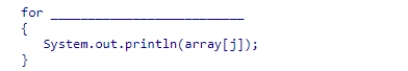 The code segment below prints some of the elements in an array with size n.Select an expression to complete the code segment so that the resulting algorithm has O(log n)  running time.    A) (int j = 0; j < array.length; j = j + 2)  B) (int j = 0; j < array.length / 2; j++)  C) (int j = 1; j < array.length; j = j * 2)  D) (int j = 0; j < array.length; j++) 
