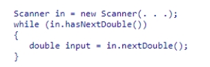 Consider the following code snippet.   Which of the following statements about this code is correct?  A) This code will read in one word at a time from the input file. B) This code will read in one floating point value at a time from the input file. C) This code will read in one character at a time from the input file. D) This code will read in the entire input file in one operation.