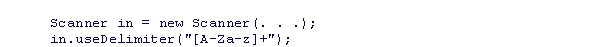Consider the following code snippet:   What characters will be read in using this code?  A) Only alphabetic characters will be read in. B) Only numeric characters will be read in. C) Only non-numeric characters will be read in. D) Only non-alphabetic characters will be read in.