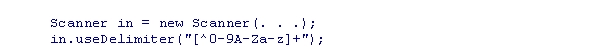 Consider the following code snippet:   What characters will be ignored and not read in using this code?  A) Both alphabetic and numeric characters will be ignored. B) Only numeric characters will be ignored. C) Characters that are neither alphabetic nor numeric will be ignored. D) Only alphabetic characters will be ignored.