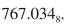 Find the relative error associated with this approximation. Find the decimal equivalent of the octal number 767.034 (a) 503.4375 (b) 503.006836 (c) 503.0546875 (d) 503.3828125 (e) None of these