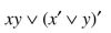Use Boolean algebra to simplify the following expressions, and then evaluate the expressions for x = 0 and y = 1.