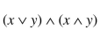 Use Boolean algebra to simplify the following expressions, and then evaluate the expressions for x = 0 and y = 1.