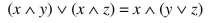 Name the property demonstrated in each Boolean variable expression. (a) Complement (b) Commutative (c) Identity (d) Distributive (e) None of these