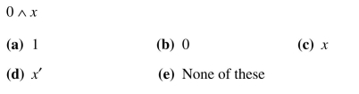 Simplify each of the following Boolean expressions.