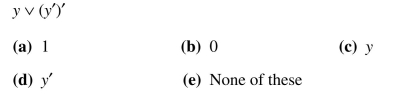 Simplify each of the following Boolean expressions.