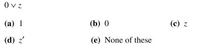 Simplify each of the following Boolean expressions.