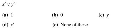 Use Boolean algebra to simplify the following expressions, using x = 0.