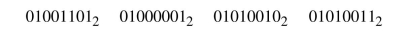 Find the ASCII bit pattern associated with each character. Translate the ASCII bit pattern below into the name 25. of one of the nine planets of our solar system.