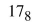 Find the decimal equivalent for each of the following octal numbers.
