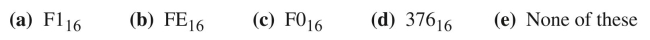Find the hexadecimal equivalent for each of the following decimal numbers. 254