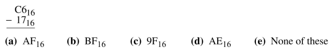 Perform the operations on the following hexadecimal numbers.