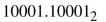 Find the decimal equivalent for each of the following binary numbers.  <div style=padding-top: 35px> 