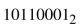 Find the decimal equivalent for each of the following binary numbers.   (a) 171 (b) 173 (c) 175 (d) 177 (e) None of these<div style=padding-top: 35px> 