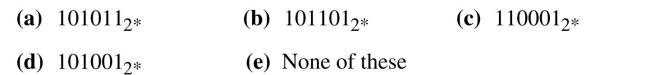 Translate each of the following decimal numbers into two's complement notation. Use an 8-bit representation. 41  <div style=padding-top: 35px> 