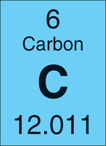 Using the numbers given in the diagram, how many neutrons does a carbon atom have?   A)  4 B)  6 C)  18 D)  72
