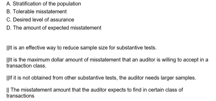 In the given table, match the factors influencing the sample size on the left with their details on the right.  